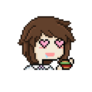 In Love Eating Sticker