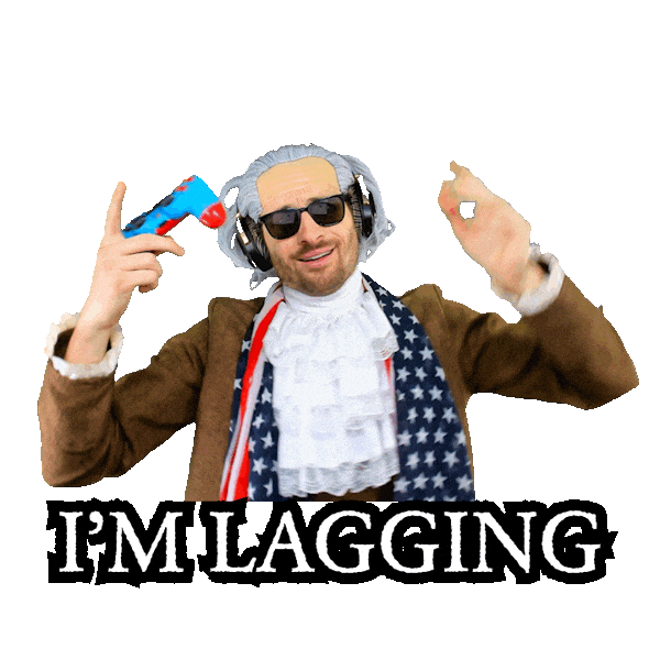 Lag Stuttering Sticker