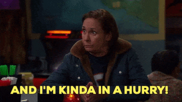 Hurry Rush GIF by ABC Network