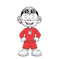 Hey Hey Hello Sticker by Zhot Shop