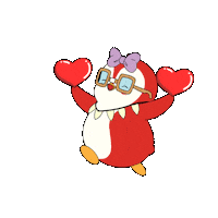 Happy I Love You Sticker by Pudgy Penguins