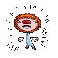Clown Love Sticker
