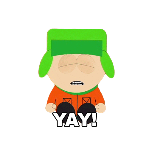 Happy Kyle Broflovski Sticker by South Park