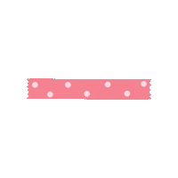 Beaujoliedesign pink tape stationary polkadot Sticker