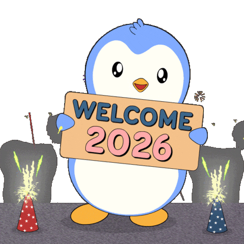 New Year Penguin Sticker by Pudgy Penguins