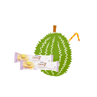 coffee7official drink durian karniel coffee7 Sticker