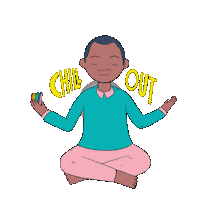 Relaxing Chill Out Sticker by Hello All