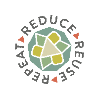 Sustainability Rrr Sticker by Turnip Green Creative Reuse