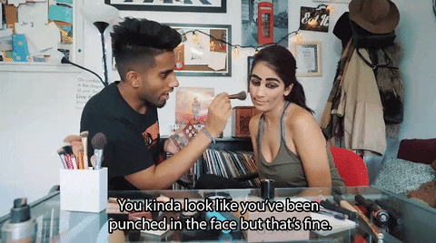 much giphyupload cute makeup couple GIF