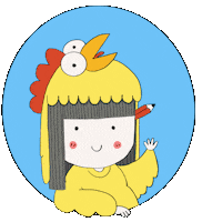 Laninapollo hello illustration drawing hola Sticker