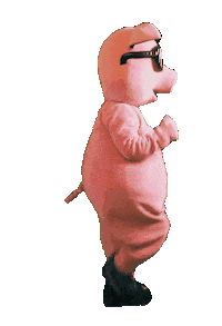 Ribs Happy Dance Sticker by Crazy Pig