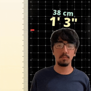 1' 3"