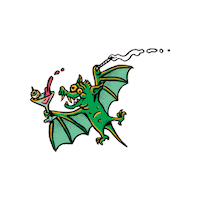 Party Bat Sticker