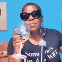 Tashaklive well played minding my business tasha k sipping wine GIF