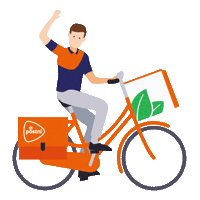 Bestelling Bezorger Sticker by PostNL