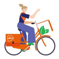 Bestelling Bezorger Sticker by PostNL
