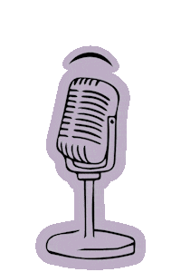 Podcast Mic Sticker by Homemade Events