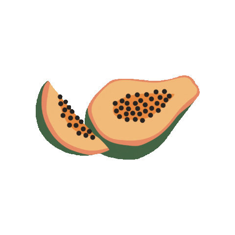 Fruits Papaya Sticker by Meloni Care