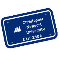College Exit Sticker by Christopher Newport University