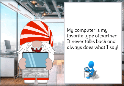Gnome Computer Geek GIF