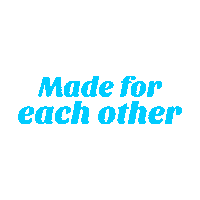 Made For Each Other Couple Sticker by Crowd Multiplier