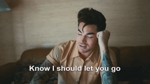 know i should let you go the original high GIF by Adam Lambert