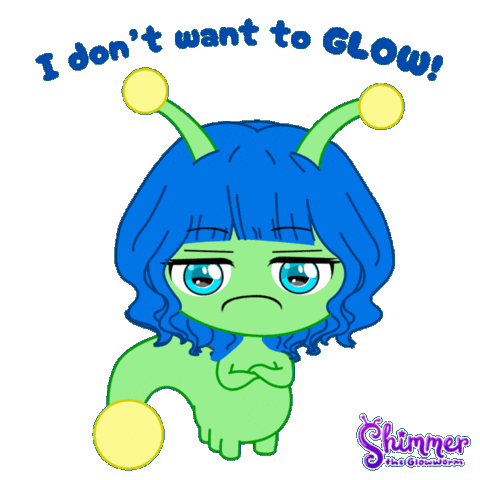 I Cant No Way Sticker by ShimmertheGlowworm