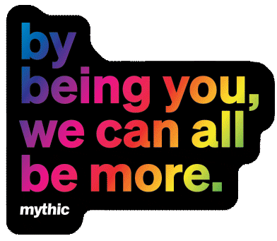 bemythic giphyupload pride pride month mythic pride Sticker