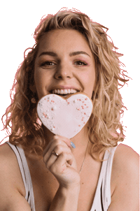liucina heart smile cookie liucina Sticker