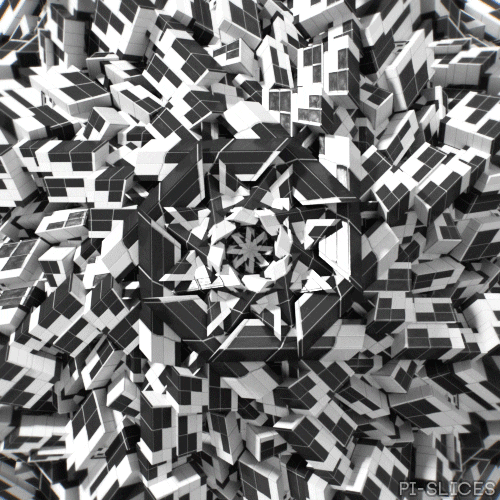 Black And White Art GIF by Pi-Slices