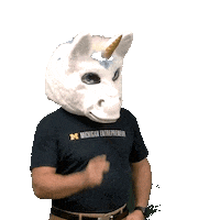 Over There Unicorn Sticker by Center for Entrepreneurship