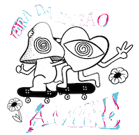 AmeeSkateArte trip skateboard amee ilusao Sticker