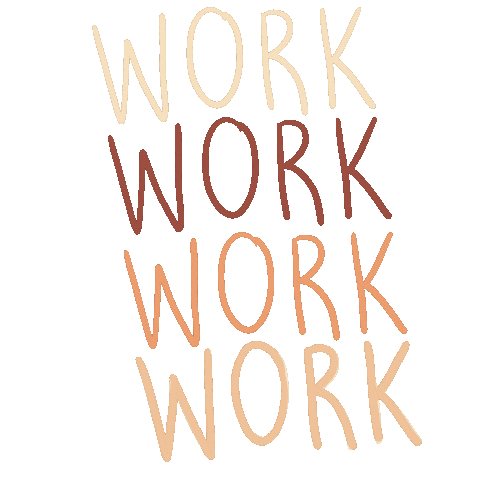 Work Working Sticker