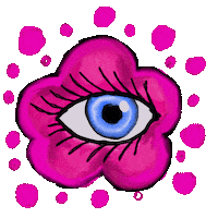 Flower Eyes Sticker by Xiwikj