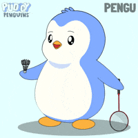 Penguin Badminton GIF by Pudgy Penguins