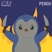 Explode On Fire GIF by Pudgy Penguins