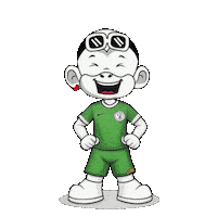 Super Eagles Green Jersey Sticker by Zhot Shop