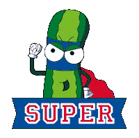Pepinadas super comic caricatura pepino Sticker