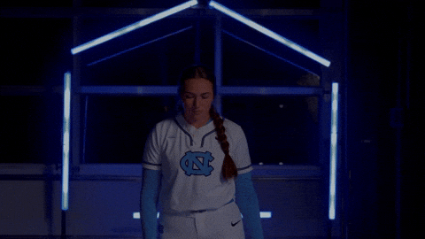 Softball Arms Crossed GIF by UNC Tar Heels