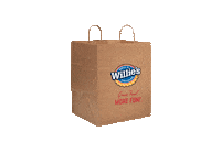 Bag Takeout Sticker by Willie's Marketing