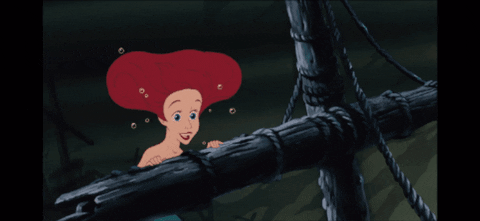 rumin giphygifmaker ariel the little mermaid GIF