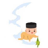 suzuranbabymalaysia raya ramadhan selamat hari raya baby boy Sticker