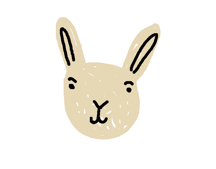 Bunny Rabbit Sticker by Ezra W. Smith