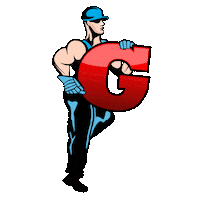 Happy Running Man Sticker by Big G Movers