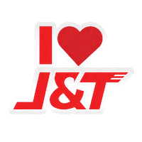 I Love You Jet Sticker by J&T Express Indonesia