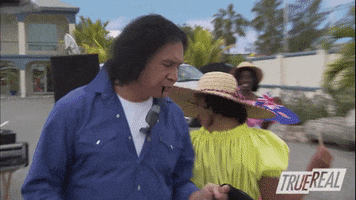 Celebrating Gene Simmons GIF by TrueReal
