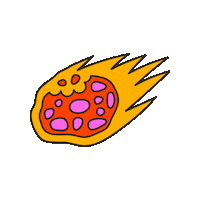 maevechocolate space alien ufo meteor Sticker