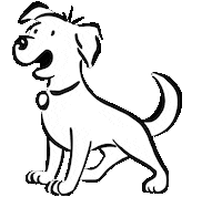 barkingheads happy dog wagging tail barking heads barkingheads Sticker