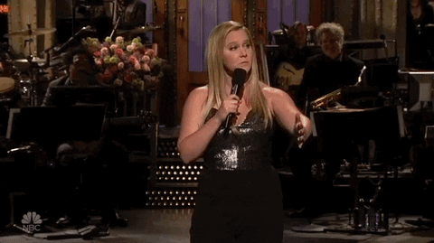 amy schumer its true we get each others backs GIF by Saturday Night Live