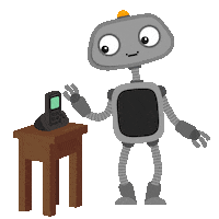 Call Me Hello Sticker by cabuu